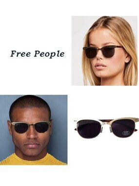 Free People Good As Gold Frame Sunglasses compared to Ray-Ban